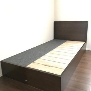 【27日まで限定半額値下げ】シモンズ シングルベッド 収納付