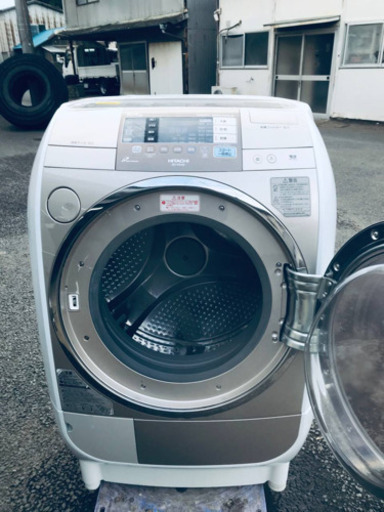 ③‼️ドラム式入荷‼️10.0kg‼️ ✨乾燥機能付き✨1344番 HITACHI✨日立電気洗濯乾燥機✨BD-V3100R‼️