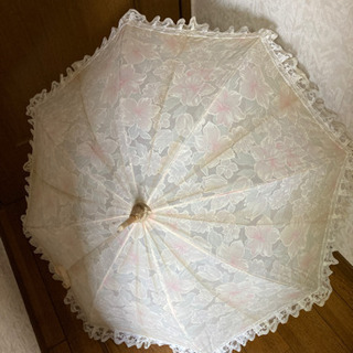 花柄の日傘　パラソルの画像