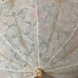 花柄の日傘　パラソルの画像