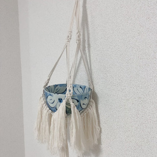 マクラメフリンジプラントハンガーの画像