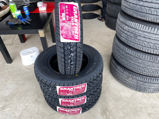 4本　工賃込み　車検対応　ゴツゴツタイヤ　ダンロップ　グラントレック　145R12 6PR