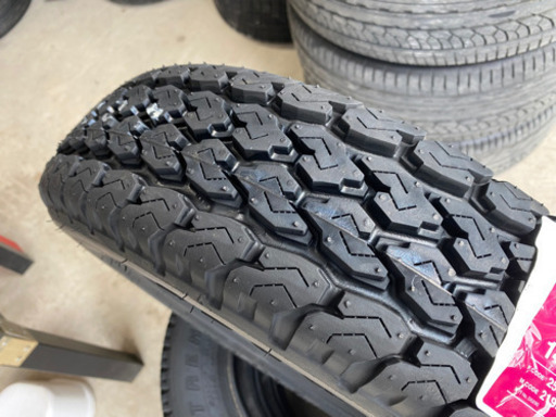 4本　工賃込み　車検対応　ゴツゴツタイヤ　ダンロップ　グラントレック　145R12 6PR
