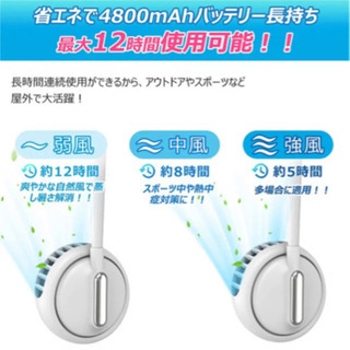 【新品】首かけ扇風機！！の画像