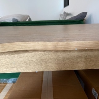 【LOWYA】 デスク 机 スチール シンプル 幅120cm ナチュラル　×2個(バラ売りも可)の画像