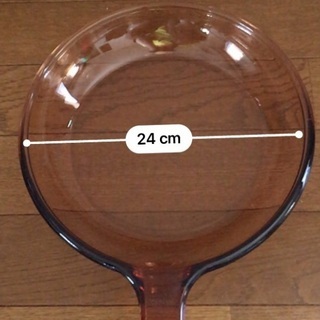 【値下げしました】美品☆ VISIONガラスフライパン・蓋付きの画像