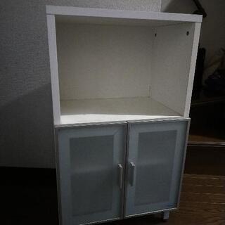収納ボックス　物置台　キャビネット　白　木目