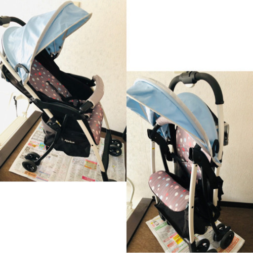 超軽量！アップリカ マジカルエアー AE  B型ベビーカー バルーンブルー