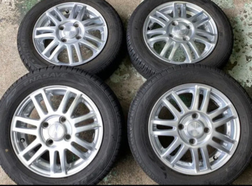 155/65R13・軽自動車用　夏タイヤとアルミホイールセット