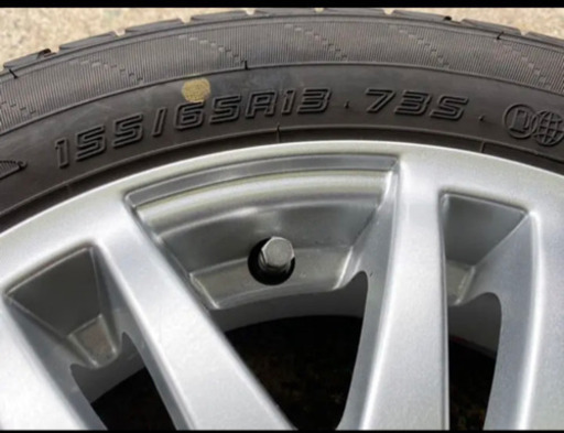 155/65R13・軽自動車用　夏タイヤとアルミホイールセット