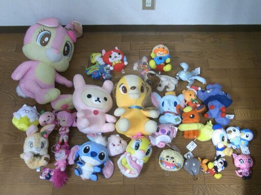 ぬいぐるみ　大量セット　ポケモン　プリキュア　リラックマ　アンパンマン　妖怪ウォッチ　動物キャラクター他 匿