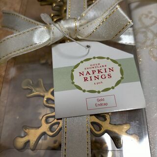値下げ　アメリカ購入品　未使用　テーブルナプキン、リングの画像