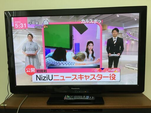 Panasonic プラズマテレビ 3D対応 VIERA TH-P42ST3 42インチ 外付けHDD1TB/3Dメガネ 付