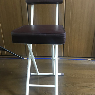 折りたたみ椅子【背もたれ付スリムチェア】の画像