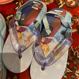 アナ雪　靴　長靴　ビーチサンダル　セット　17cm 18cmの画像