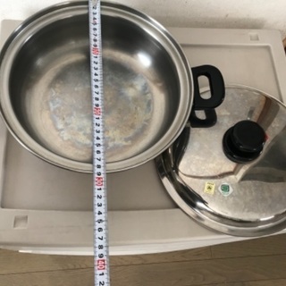 中古ステンレス鍋　引き取り限定の画像