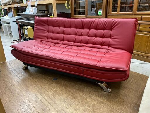 ニトリぽく無い高級感！【愛品館 江戸川店】ニトリ　ソファベッド　ソファ　ID:153-017572-007　配送可　代引き配送可