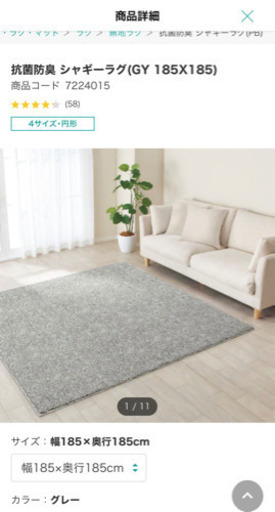 ニトリ、ラグ