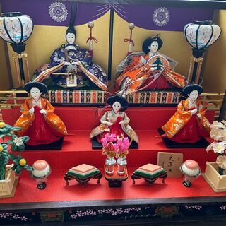 ☆新品未使用　保管品　雛飾り☆ひな祭り　昭和レトロの画像