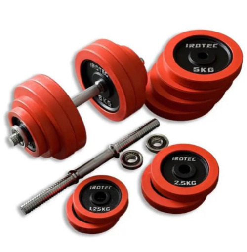 ラバーダンベル 60KG 片手30KG×2個セット /IROTEC