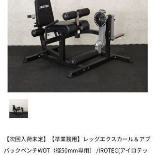 アイロテック レッグエクスカール＆アブバックマシンWOT(準業務用)の画像