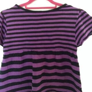 3枚重ね着風　ボーダーＴシャツ　Mサイズの画像