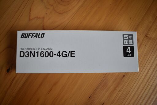 ②BUFFALO D3N1600-4G/E 4GB ノート用メモリ★動作品★