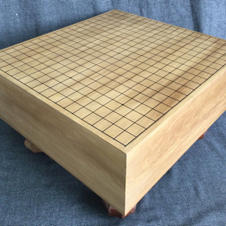 リユース　碁盤　幅42.3　　奥行45.3　　高さ27.4　　厚み15　　 （ｃｍ）　脚付碁盤の画像