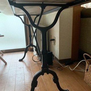 受付終了　　フランス　ヴィンテージ  大理石テーブルの画像