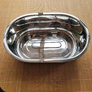 未使用☆高儀 ステンレス小判型洗い桶

の画像