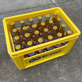 ビンテージ レトロ ジュース瓶 王冠 バヤリース オレンジ スタッキングボックス ビールケース 非売品 台 コカコーラ  当時物の画像
