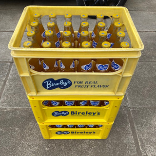 ビンテージ レトロ ジュース瓶 王冠 バヤリース オレンジ スタッキングボックス ビールケース 非売品 台 コカコーラ  当時物の画像