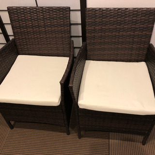 屋外チェア　3点セット