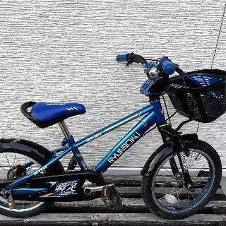 16インチ　キッズ自転車（瞬足）ブルー