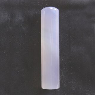 印材１０本セット　高品質の月光石（白瑪瑙）１３．５ｍｍ丸＊６１ｍｍ丈の画像