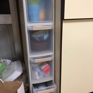 隙間収納 プラスチック引き出し