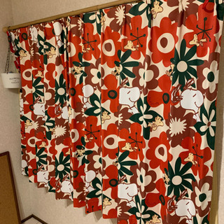 スヌーピー　ドレープカーテン　100✖️178 2枚組　佐世保市でも受渡し可能の画像