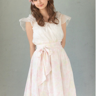 新品　リズリサ　LIZ LISA パステルフラワースカートの画像