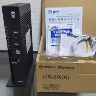 新品未使用品 RX-600KI ひかり電話対応ホームゲートウェイ本体　SFP-型「０」A 光加入者線終端装置タイプS　宅内光ファイバーコード 5の画像
