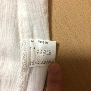 ③レディース　服　白チュニック　Mサイズの画像
