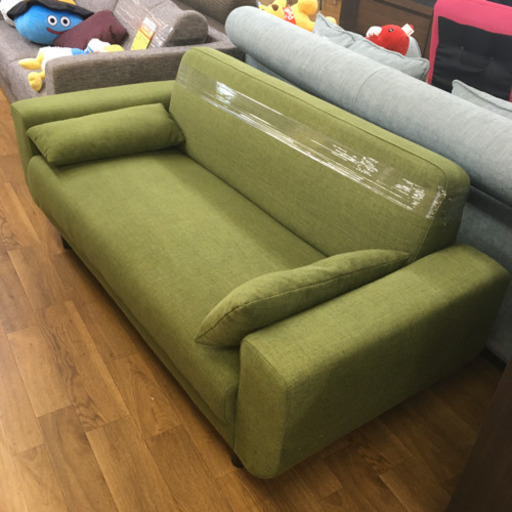 S110 人気のグリーン色ソファー　幅160cm