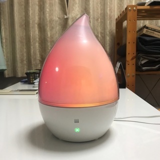 LUMINOUS RAINBOW DEW 加湿器 しずく型 アロマ対応 7色「TSK-RL28-WH」の画像