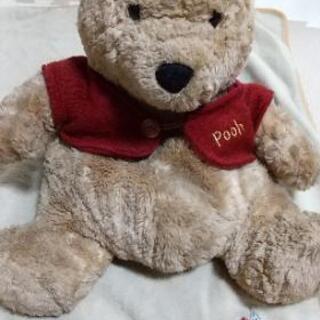 くまのプーさん　ぬいぐるみリュック　ブランケット付　値下げ