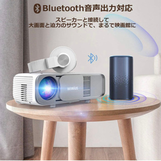 プロジェクター 8000ルーメンBluetooth機能搭載 リアル1080P4Kの画像