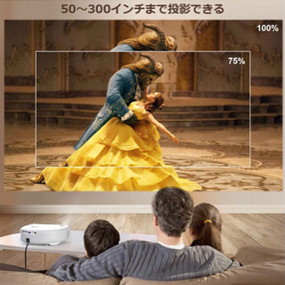 プロジェクター 8000ルーメンBluetooth機能搭載 リアル1080P4Kの画像