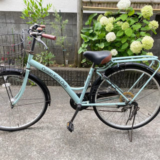 6月28日(月)まで！自転車　ミントカラー　パステルカラーの画像