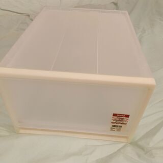 【お譲りします】無印の収納ケース引出付大の画像