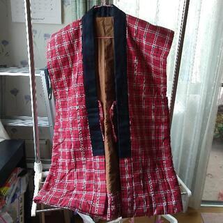 赤チェック半纏