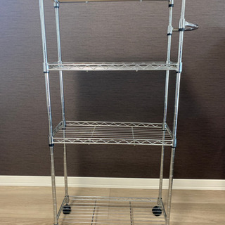キッチンワゴン　隙間収納　キャスター付きメタルラック
