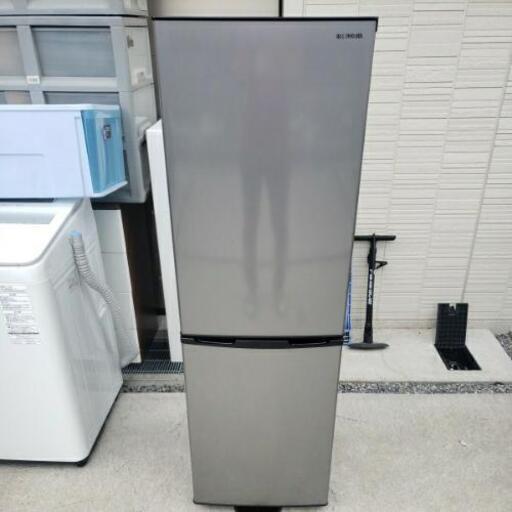 IRIS OHYAMA アイリスオーヤマ 2ドア ノンフロン冷凍冷蔵庫 162L KRSE-16A-BS 2019年製 動作品